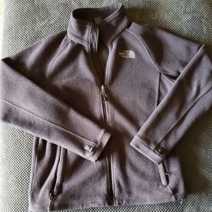 Womens Large Brown North Face Zip Up
